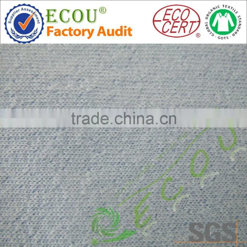 Custom solid cotton jacquard knit fabric
