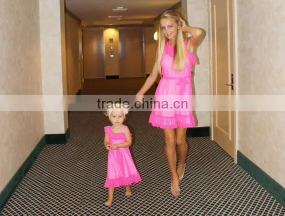 Boutique longsleeve mother and me matching dresses mother daughter outfit clothing dresses
