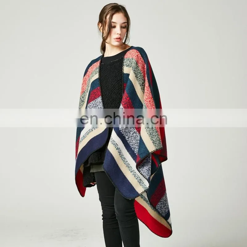 Ms. Bar Europe Cashmere Shawl Scarf Long Cloak
