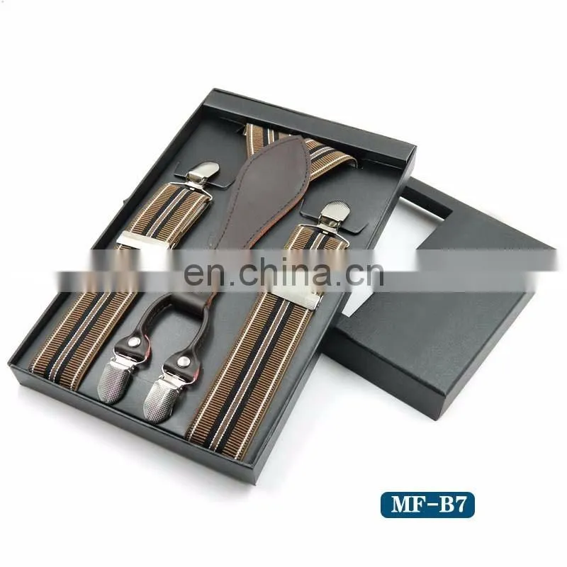 2017 Yiwu wholesale fashion mens suspenders braces
