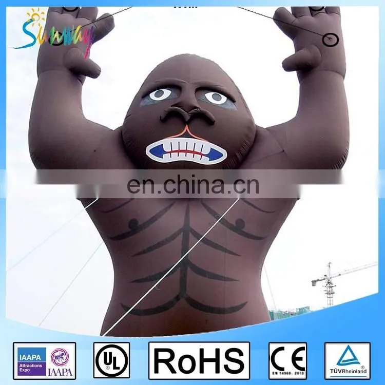 6Mh Customized Giant Inflatable Gorilla for Advertising Inflatable Gorilla Character for Sale