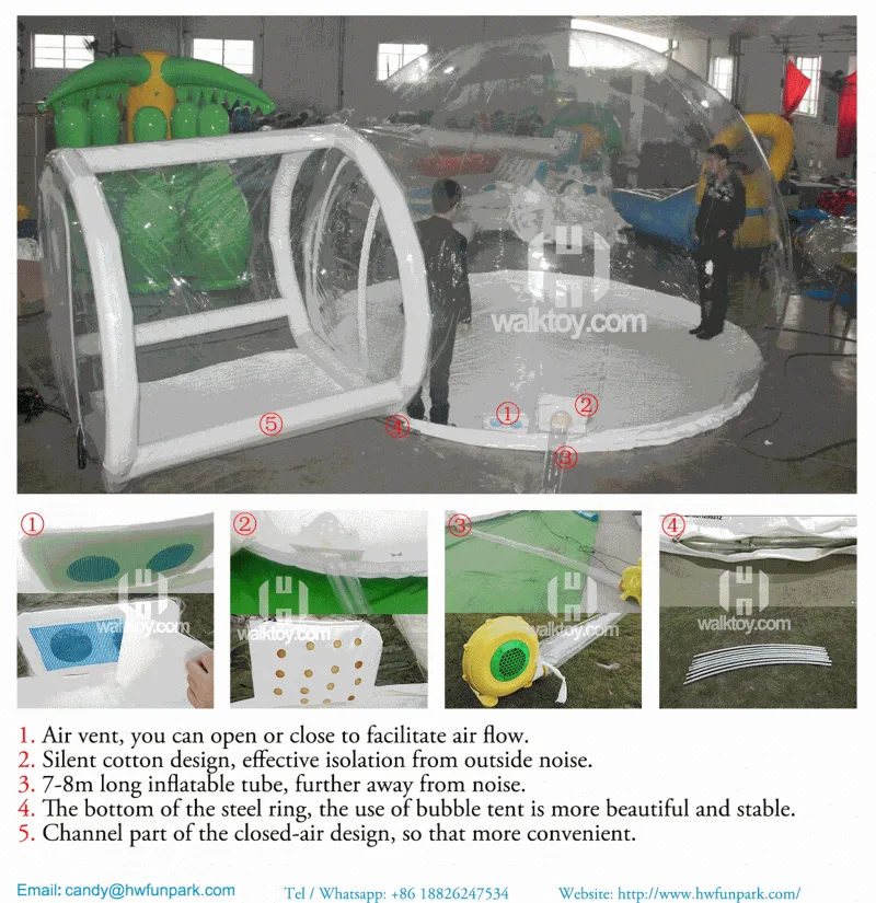 inflatable transparent tent,inflatable romantic bubble tent for sale , inflatable clear bubble tent