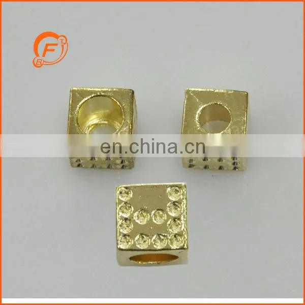 11mm decorating gold metal cord stopper for decoration