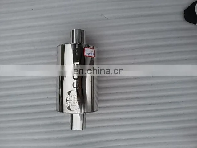 universal round mufflers titanium burned muffler