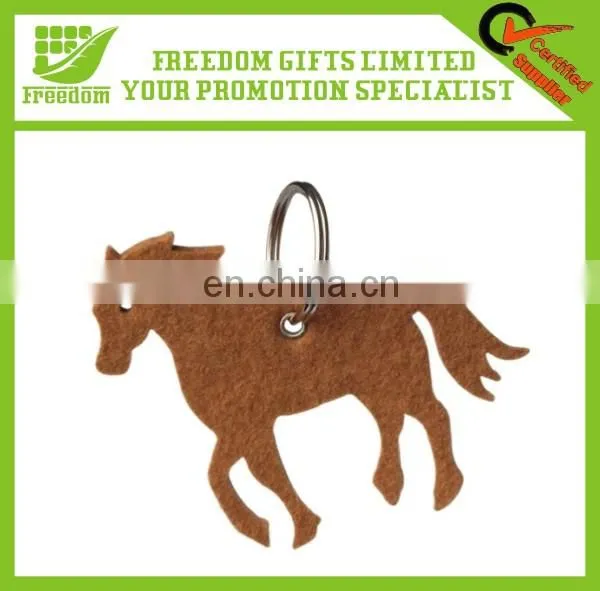 Promotion Logo Customized Animal Felt Keychain