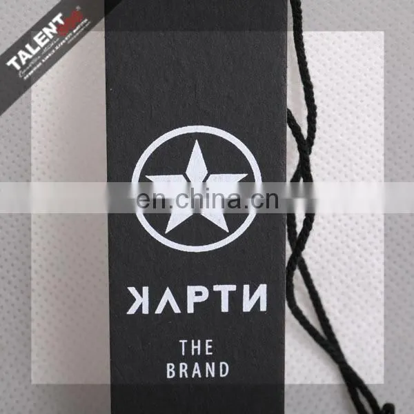 the newest designed fashionable custom recyclable hangs tag for clothing