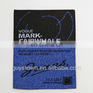 custom private classical woven suit label for garment