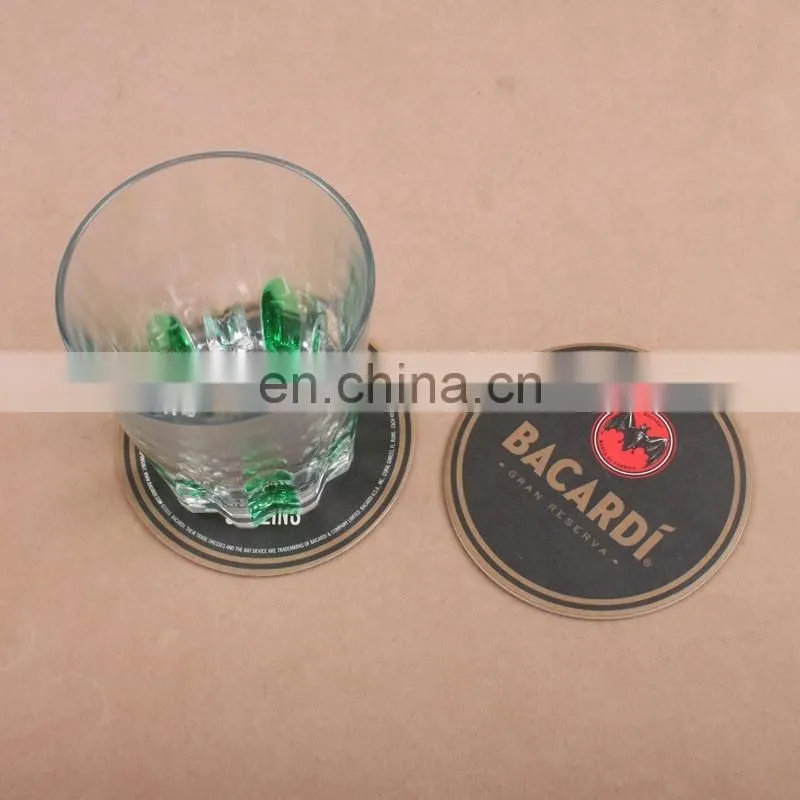 Promotional wholesale cheap beer coaster absorbent paper coasters