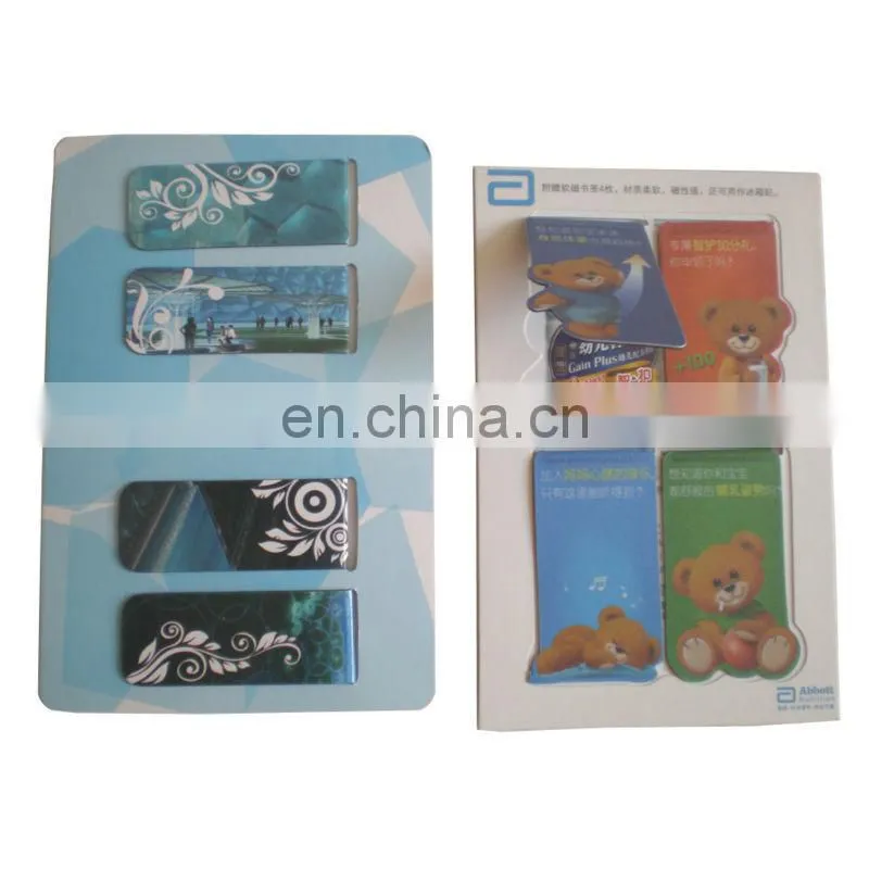 shenzhen china quality customised soft magnetic bookmarks