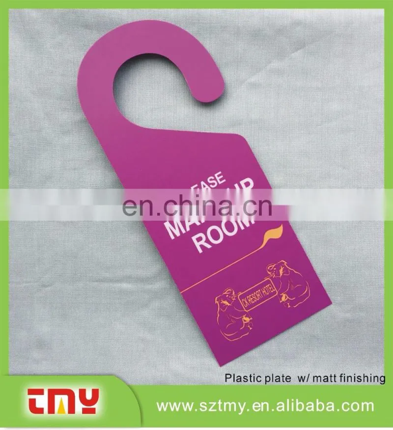 Modern Colorful hotel room warning sign Door Hangers