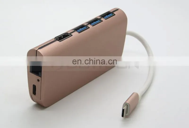 USB C Hub 8 in 1 Multi Port Adapter Type C Combo Hub for Macbook pro