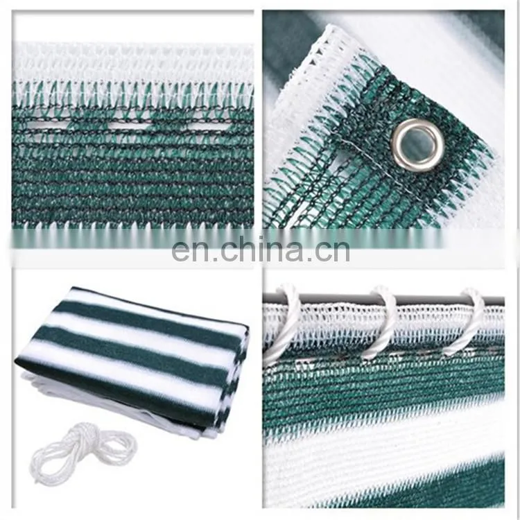 Tan white color stripe Balcony shade net roll