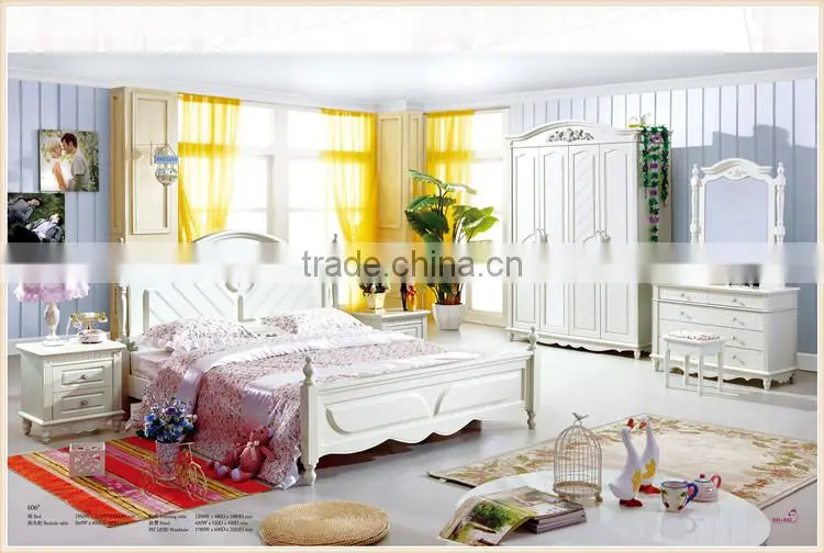 Wholesale Korean white bedroom furniture