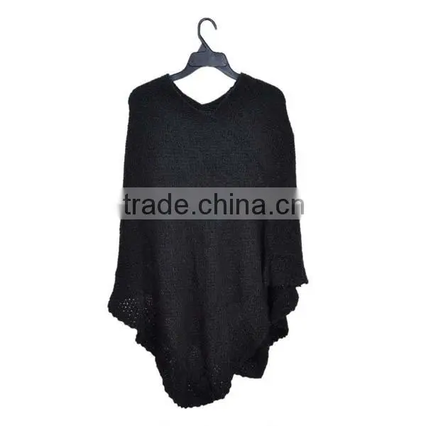 wholesale women crochet kint poncho pattern