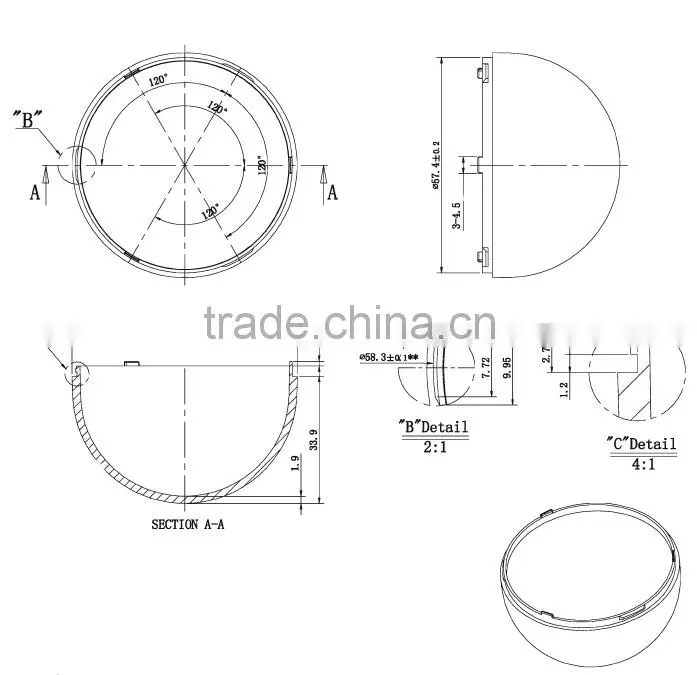 5W E27 LED Bulb A60 LED Heatsink