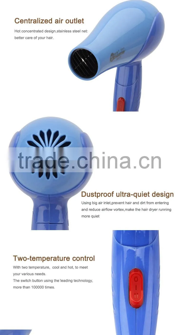 110V Foldable Hair Dryer,Wholesale Gift Hair Dryer, Cute Hair Dryer