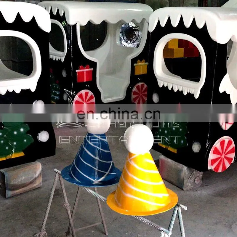 Amusement Park Kids Attractions Rides 14 person Christmas train