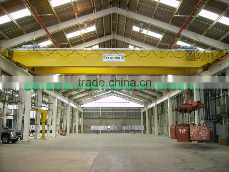 Iron steel casting double girder overhead crane for sale