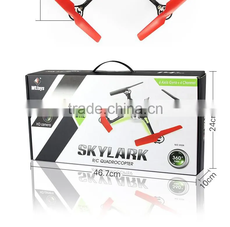New Product WL V636 2.4G 4CH R/C 4-Axis Quadcopter With Light rc quad copter