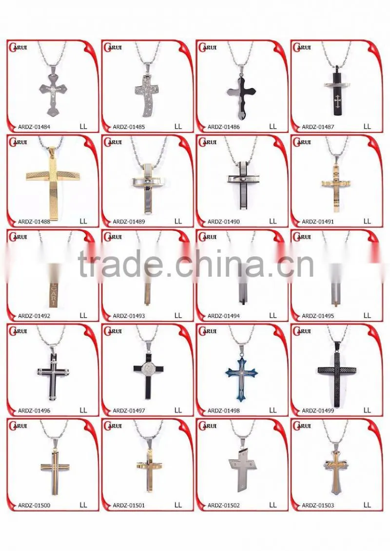 Custom logo wholesale cross pendant bulk sale believer cross pendants with diamonds
