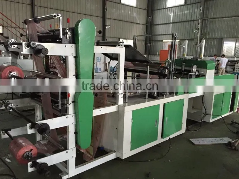 Plastic vest bag making machine