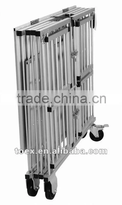 Aluminum Dog Trolley and Dog Cage 511NAT