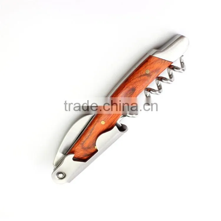 Popular wooden handle bottle opener