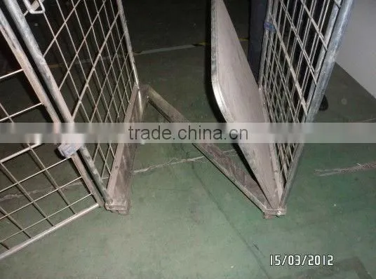 2 sides nestable Z frame roll container,