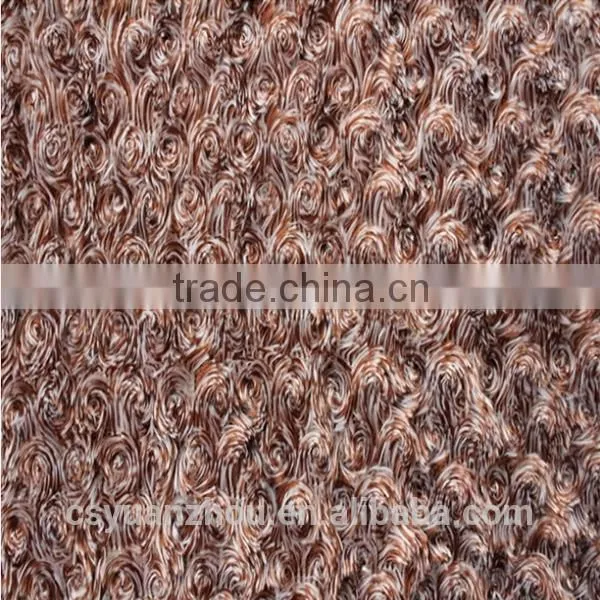 Fashion 100% polyester curly plush fabric