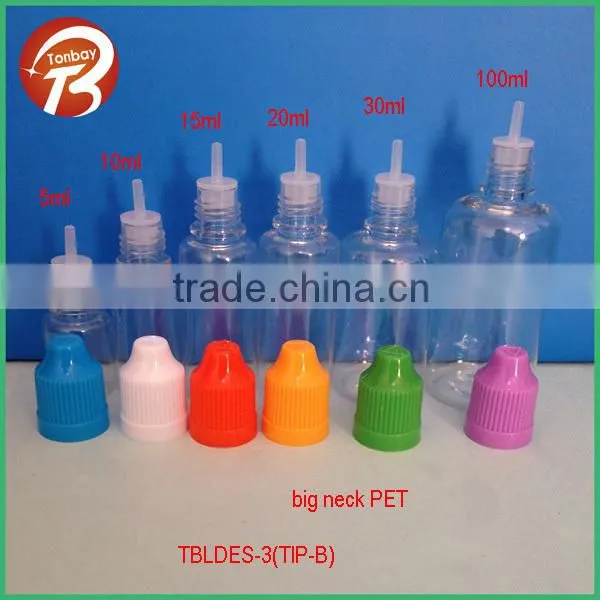 10ml 30ml PET plastic square E-liquid bottle with thin dropper&childproof cap
