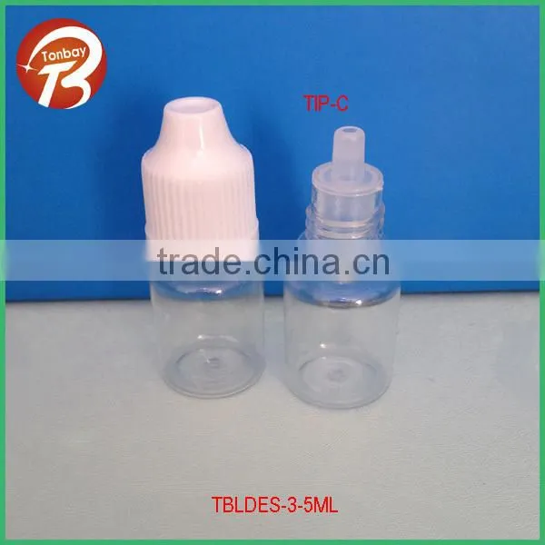 10ml 30ml PET plastic square E-liquid bottle with thin dropper&childproof cap