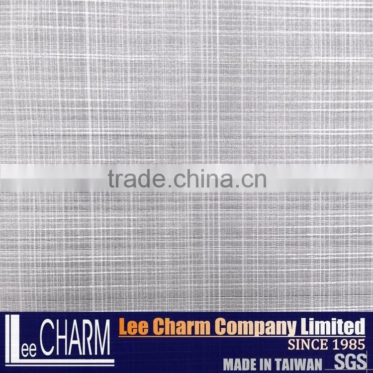 Polyester Organza Big Check Design Fabric
