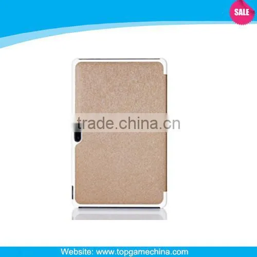 Slim 3 Folding +Silk Pattern Leather Back cover For Dell Venue 11 Pro 5130 Tablet Case