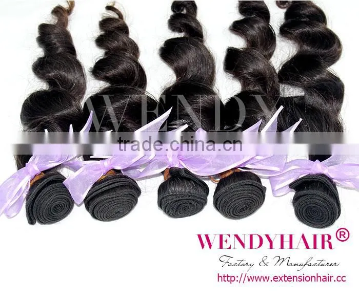 wendy product 2014 natural color big stock quality body wave china supply 5a 100% remy malaysian hair