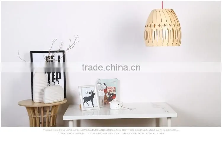 LED pendant light JK-8005B-34 New modern designer wood led pendant light for restaurant
