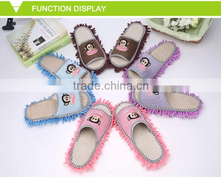 custom logo super absorbent waterproof chenille slipper