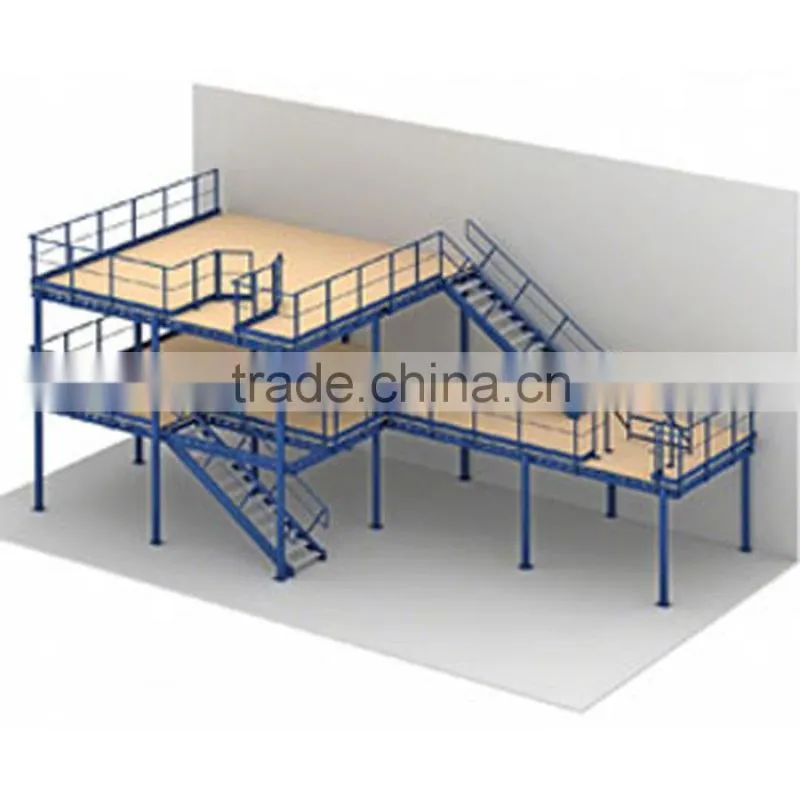Storage pallet racking mezzanine floor