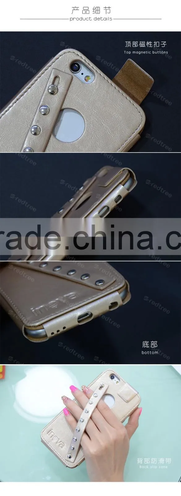 Luxury View Window Flip Protective Leather Case For iphone case for 5s for 6 Phone Back Cover Case mobile caseFor 6s