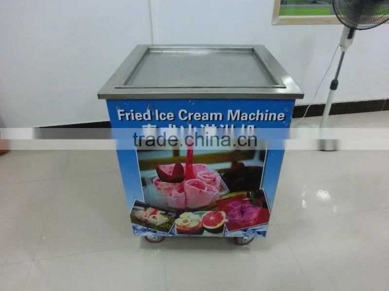factory supply fried ice cream machine, ice cream fried machine, commercial fried ice cream machine price(ZQR-16)