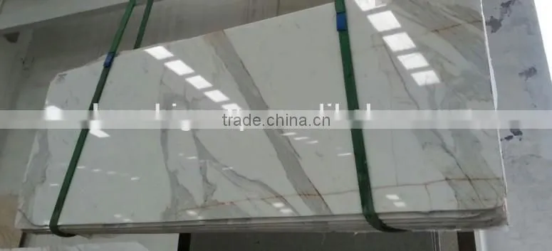 Chinese Calacatta White marble slab/tile price
