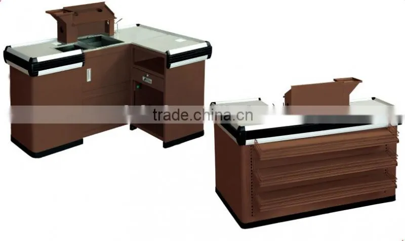 2015 Supermarket Checkout Counter with conveyor belt