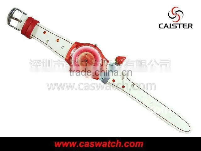 Sweet strawberry red advertising watch