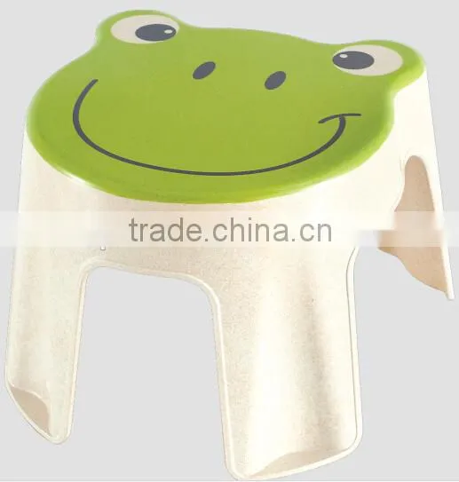 Cute animal shape cartoon biodegradable bamboo fiber kids stool