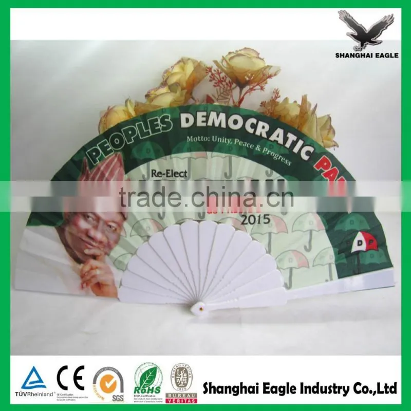 Wholesale printed custom nylon folding fan