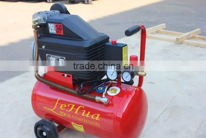 Portable piston 2hp 25L driect driven ZA series air compressor
