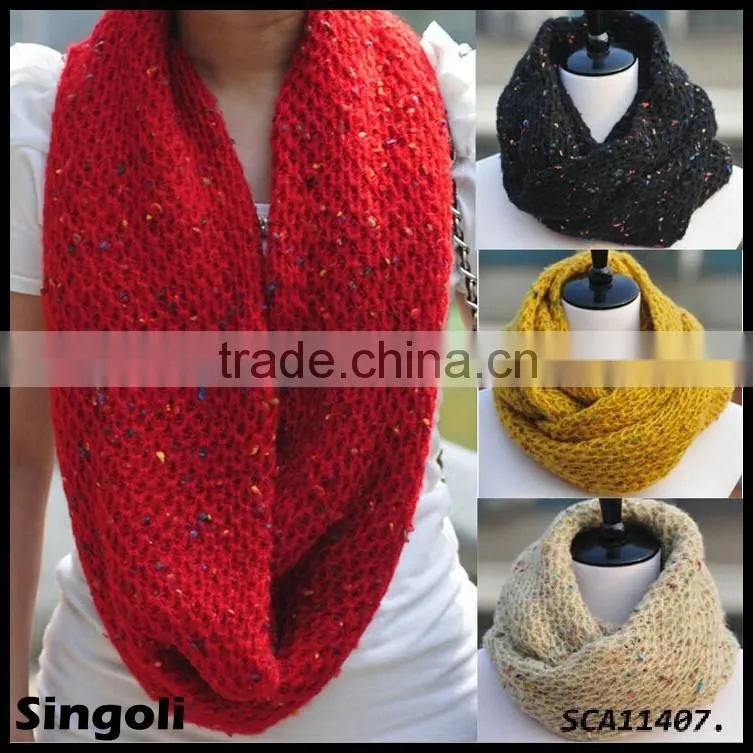 Fashio Trendy 2015 Spring ladies woolen warm knitted scarf