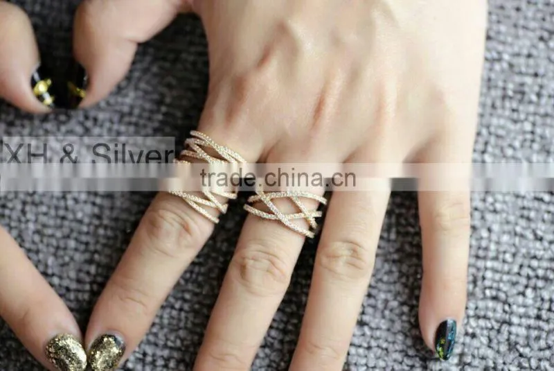 Wholesale price low quantity fashion jewelry silver diamond rings