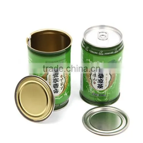 empty round tinplate beverage soft drink tin can