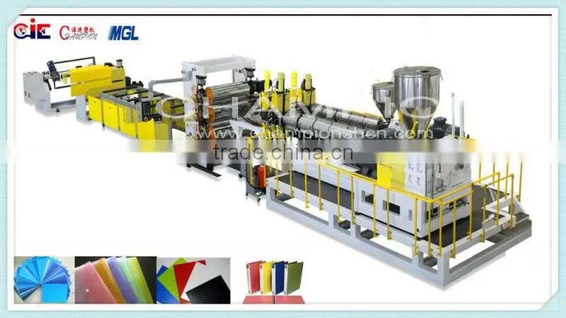 Large scale Supreme Quality single screw pp sheet extruded equip