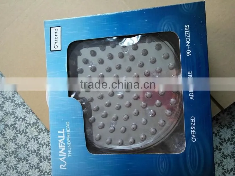 LED light fainfall hand shower head with rotated shower arm temperature control shower heads